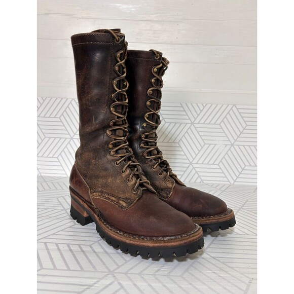 White's Men's size 8 B Hunter Vibram Handmade Spokane Washington Leather Boots - Picture 11 of 16